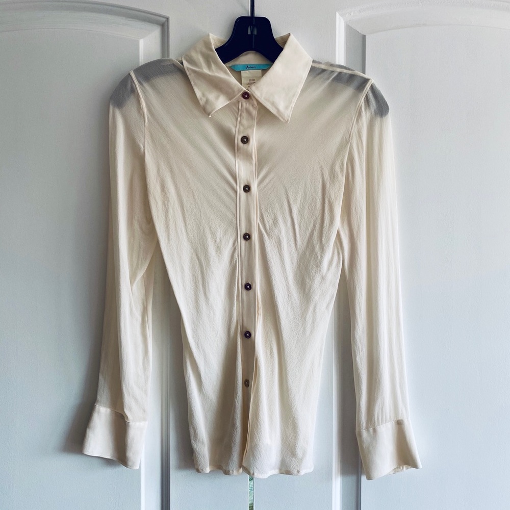 Marciano Sheer Silk Blouse
